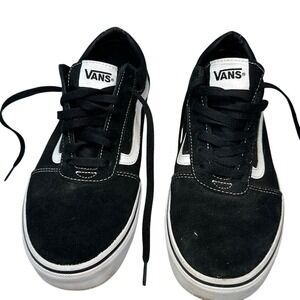 Vans Suede Sneakers Low Top Skate Shoes Casual Black White Mens